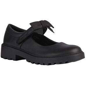 Geox Girls Casey Ballerina Bow School Shoes / Black